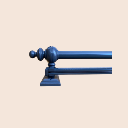 Antrasit Tek Raylı Rustik Perde Askısı