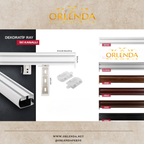 Antrasit Dekoratif Ray 150cm - İkili Korniş