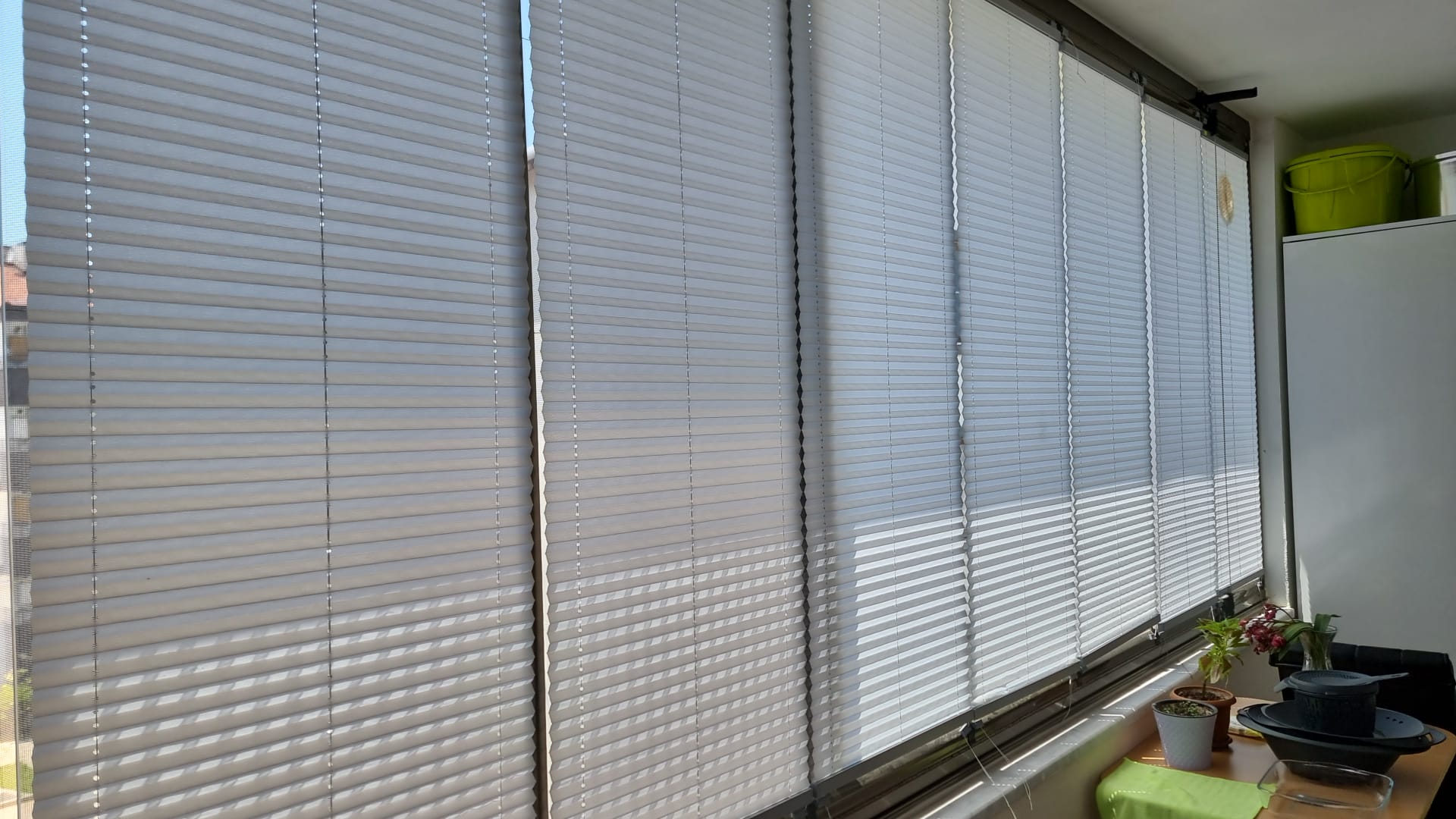 Orlenda Plise Cam Balkon Perdesi